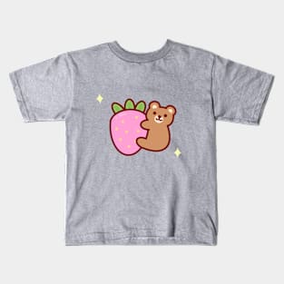 Strawberry Bear Kids T-Shirt